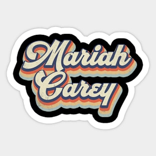 Retro Mariah Pattern 70s 80s 90s Birthday Classic Style Sticker